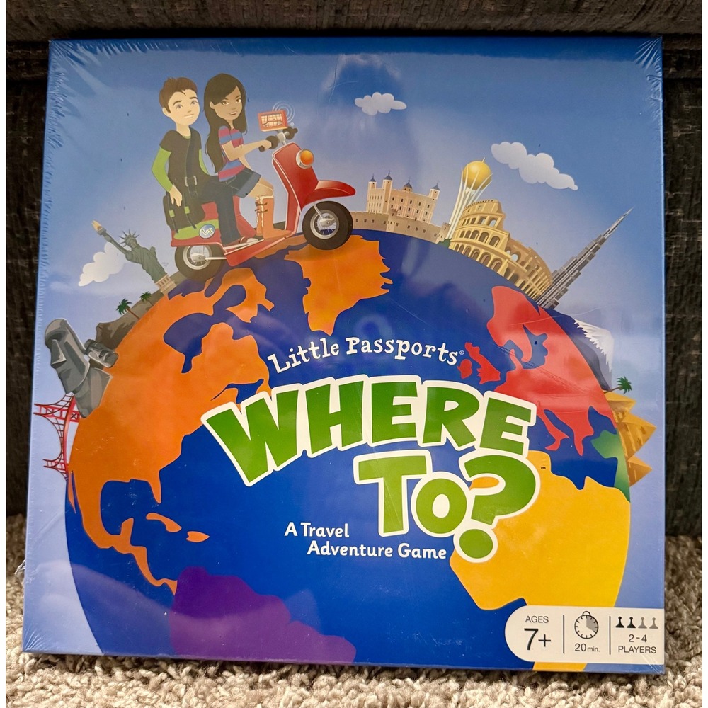 Little Passports Where To Travel Adventure Board Game Kids NIB